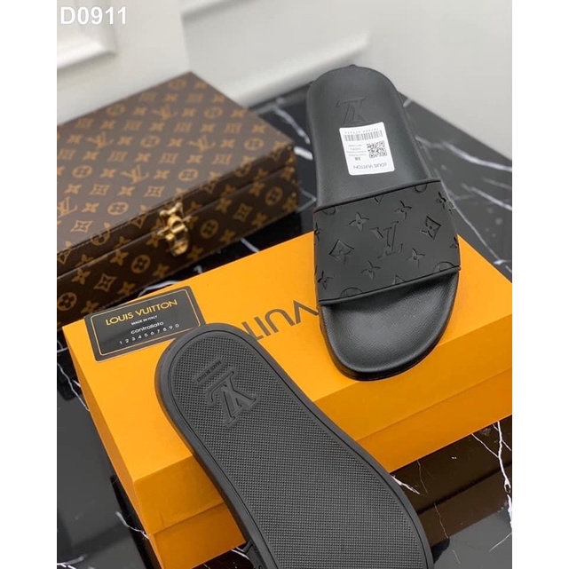 💥CHUẨN 1:1💥Dép lê LV quai ngang cho Nam_Dép LV đế đúc nhập khẩu New