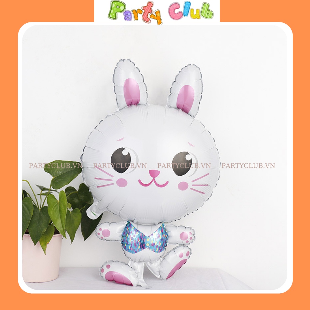 Set bóng trang trí sinh nhật cho bé hình thỏ con ngộ nghĩnh