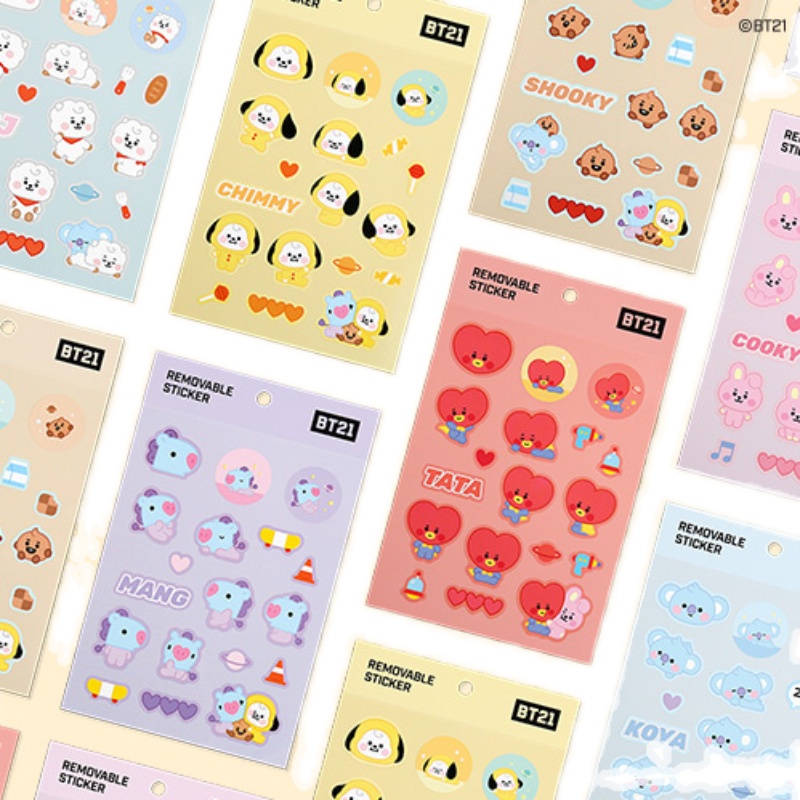 Miếng Dán Hình BTSS-613 / 21 Dễ Thương Trang Trí Điện Thoại / Laptop / Hành Lý / Máy Tính Xách Tay / Vali / CHIMMY MANG SHOOKY RJ KOYA DIY