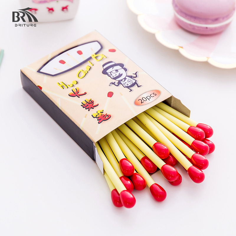 Bút bi A394 hình que diêm dễ thương sáng tạo cho học sinh