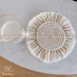 Lót ly macrame (C01) - Meow Decor