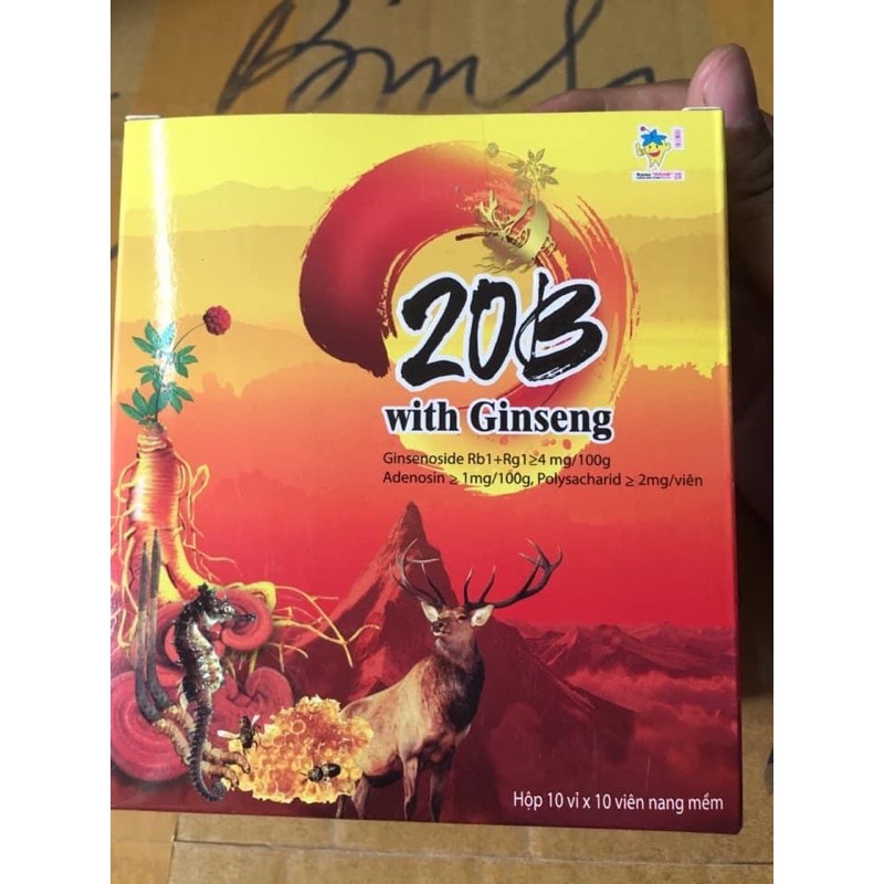 Vitamin 20B with Ginseng bồi bổ cơ thể, hỗ trợ ăn ngon miệng, tăng cường miễn dịch