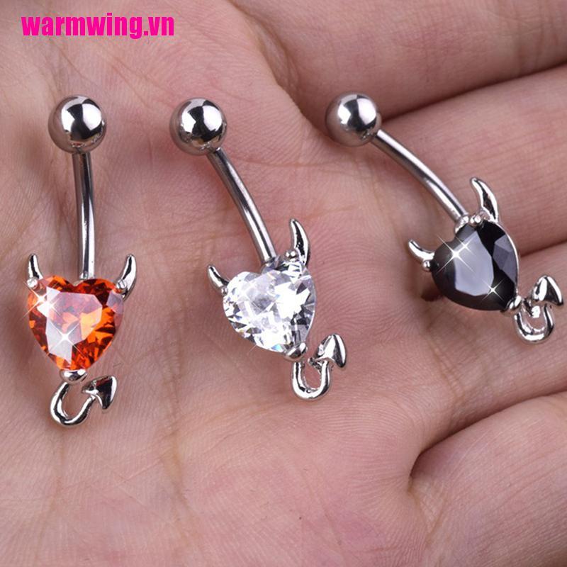 1 Nhẫn Thép Y Tế Hình Trái Tim Lấp Lánh