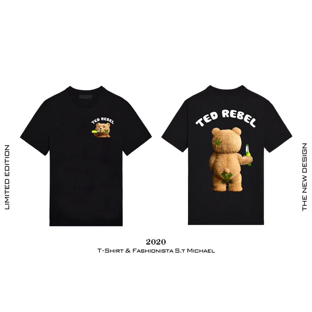 Áo phông unisex Gấu Bựa Ted Cannnabis siêu chất, cực độc, giá rẻ
