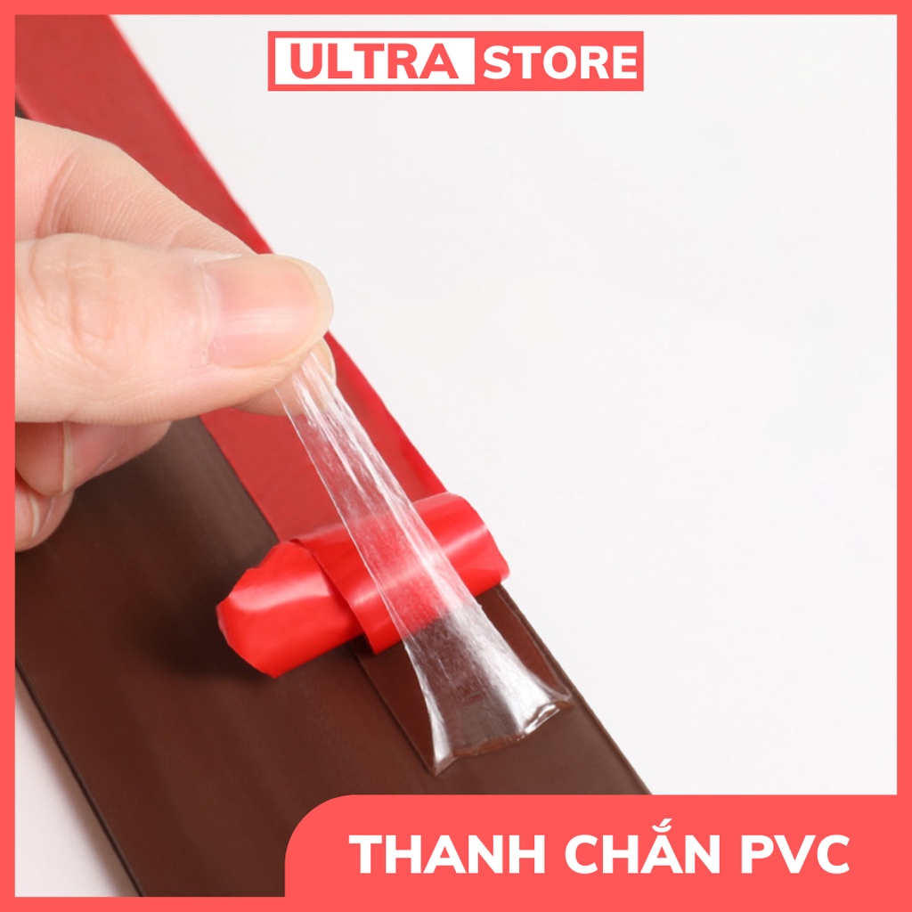 Thanh chặn cửa pvc. Thanh nẹp chắn khe hở, dán chân cửa, chống bụi, chống ồn