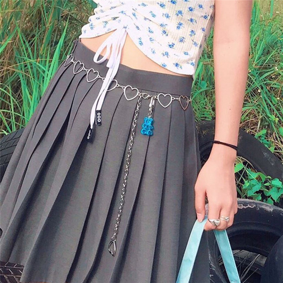 Thắt lưng dạng dây mắt xích phong cách hip hop thời trang cá tính