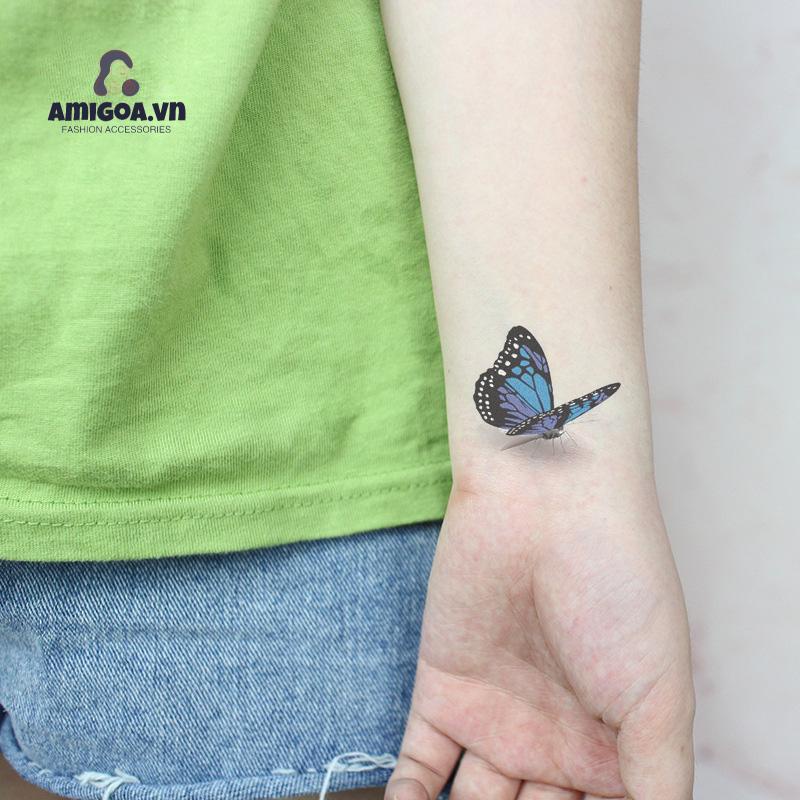 ✨✨Hình Xăm Dán Tạm Thời Hình Bướm 3D Chống Nước