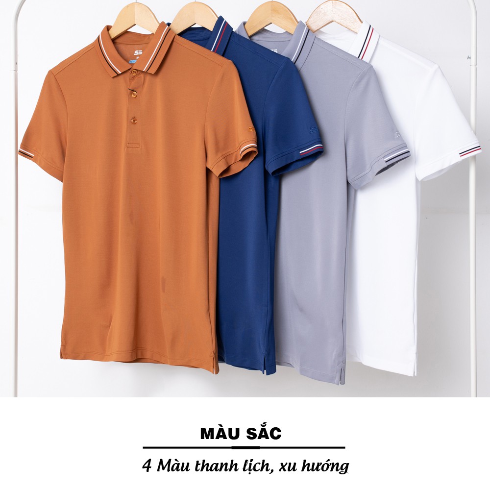 [MUA 2 GIẢM 30K] Áo Thun Nam Polo Tay Ngắn 5S (4 màu), Phom Ôm Vừa Vặn, Chất Vải Mềm Mịn (APC21013-CP1) | BigBuy360 - bigbuy360.vn