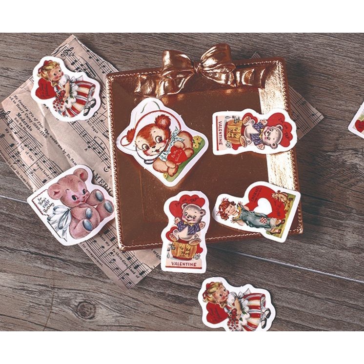 Hộp 46 stickers hình gấu Kenny dễ thương