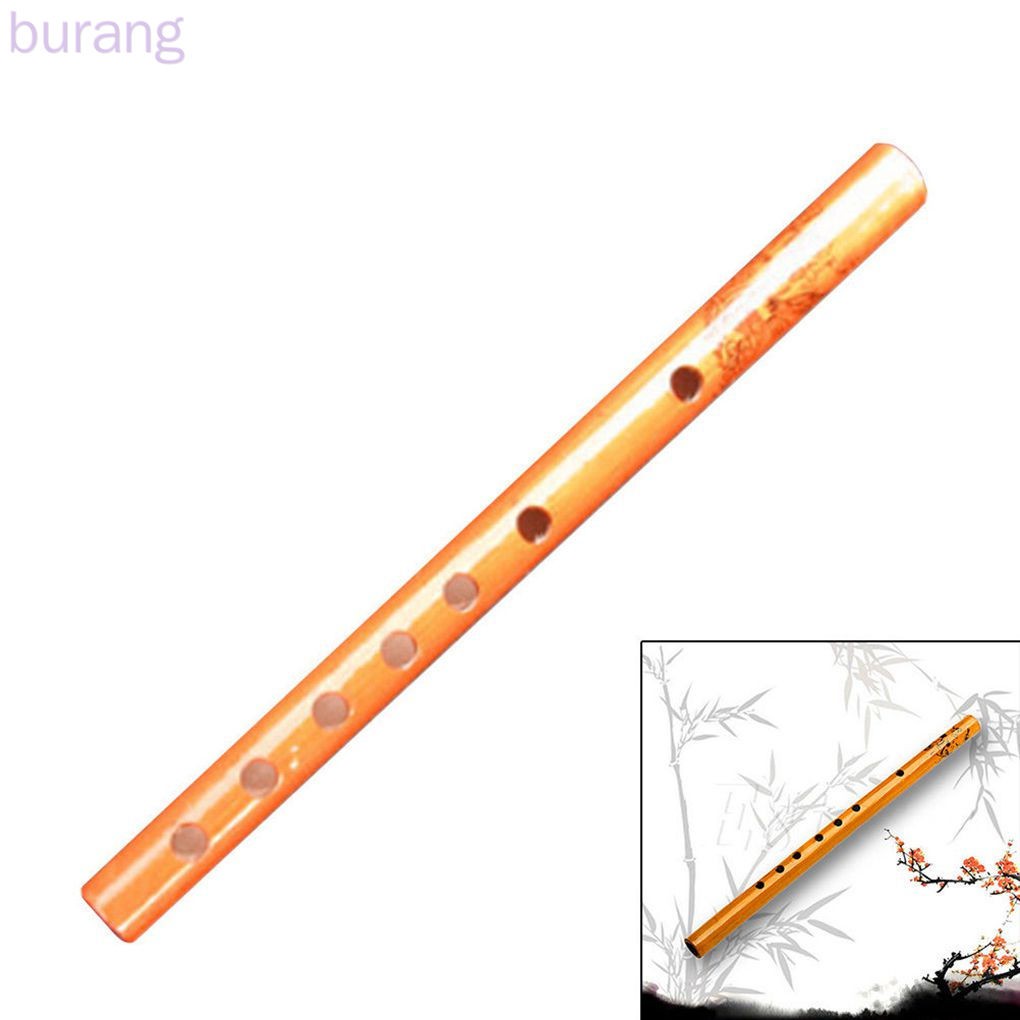 Nhạc cụ sáo 7 lỗ khoảng 24cm bằng gỗ tre thích hợp cho người mới học chơi nhạc
