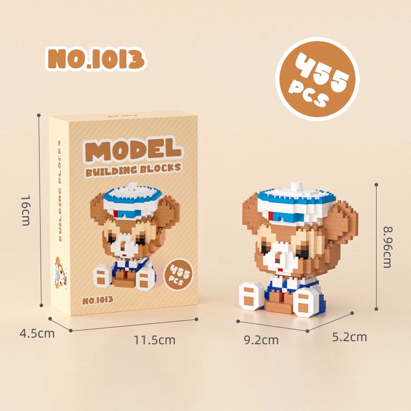 Mô hình lắp ráp động vật, đồ chơi lắp ghép lego hoạt hình 3D cho bé