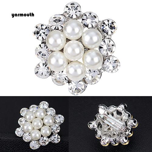 Ghim Cài Áo Hình Hoa Đính Ngọc Trai Nhân Tạo Thời Trang