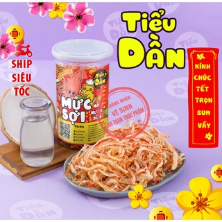 Khô mực hấp dừa xé sợi hũ lớn 200g Tiểu Dần đồ ăn vặt vừa ngon vừa rẻ