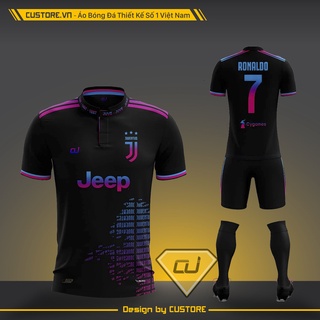 Áo đá bóng đá banh CLB/Câu lạc bộ JUVETUS mới nhất 2020 2021 2022 - Vải mè nhật cao cấp, thấm hút mồ hôi CUSTORE