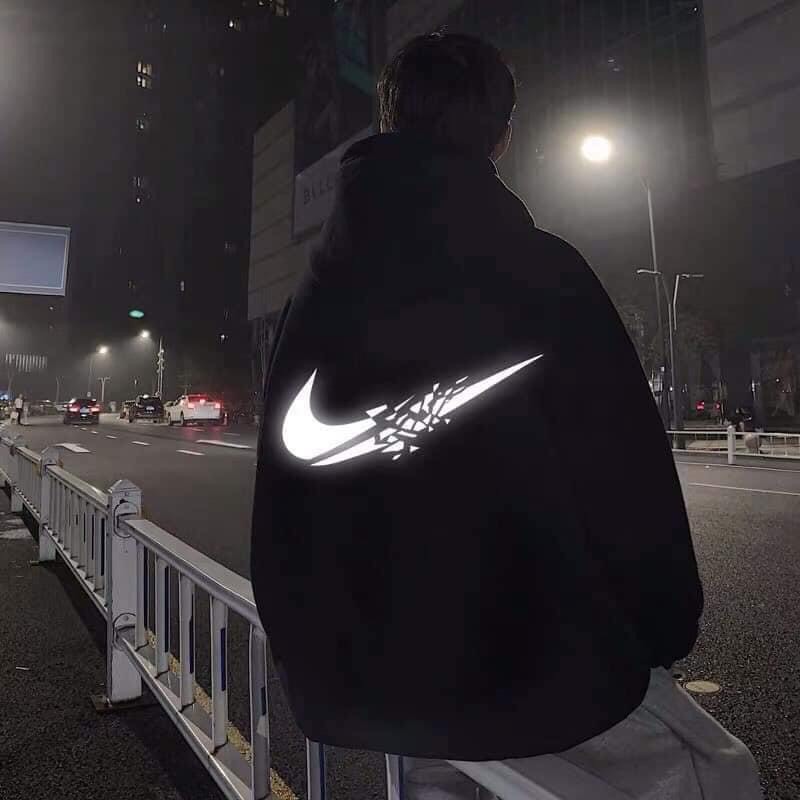 Áo Hoodie Form Rộng Tay Bồng Unisex Nam Nữ , Áo Nỉ Mũ Lót Bông Dày Đẹp In Logo Phản Quang Njk.e Siêu Chất Rô Store HD05 | BigBuy360 - bigbuy360.vn