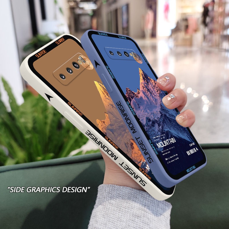 Ốp Điện Thoại Mềm Hình Núi Scenic Sáng Tạo Cho Samsung Galaxy S10 S10E Plus S9 Plus