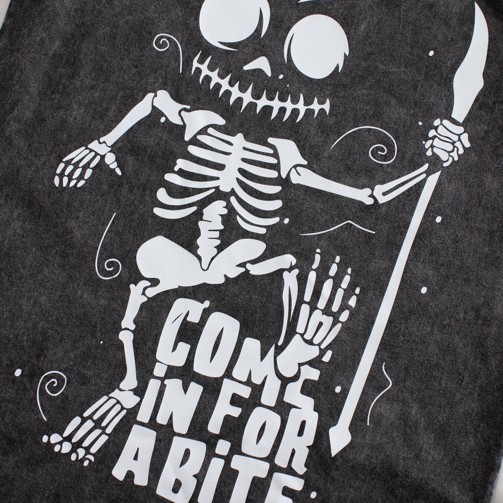 Áo phông rộng nam nữ SKULL 4lucky 6037 - tay lỡ form rộng oversize streetwear