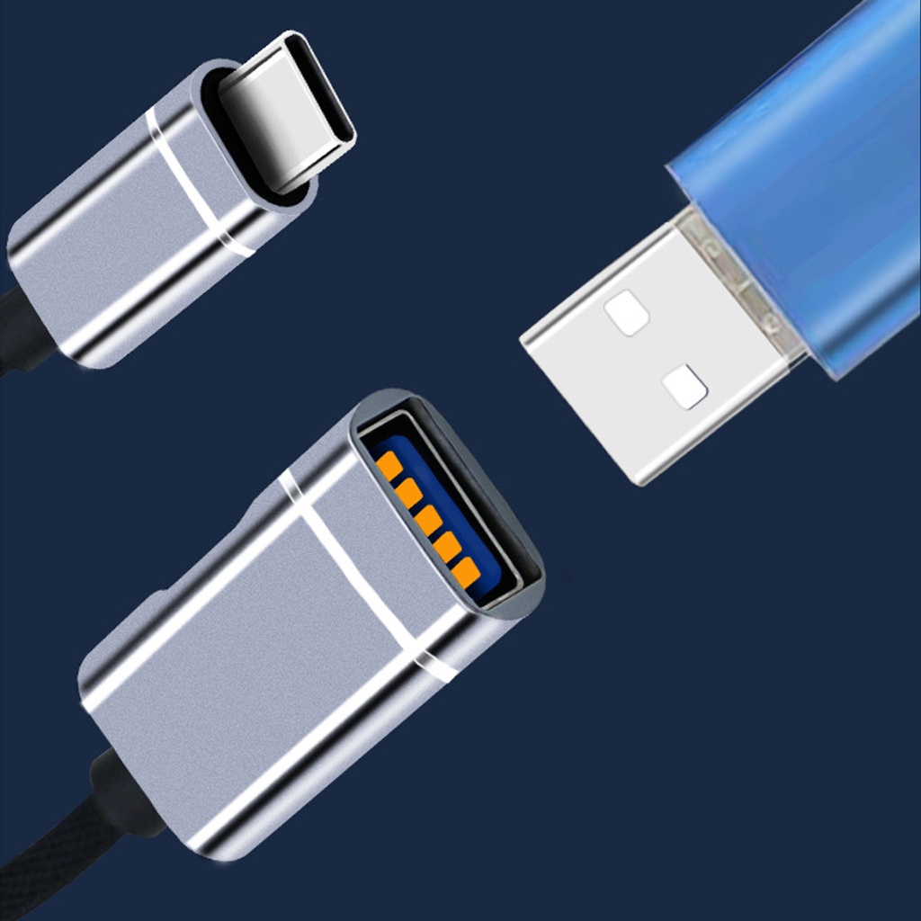 Dây cáp chuyển đổi FONKEN USB 2.0 sang Type C OTG USB C 2.0 dành cho laptop/ điện thoại