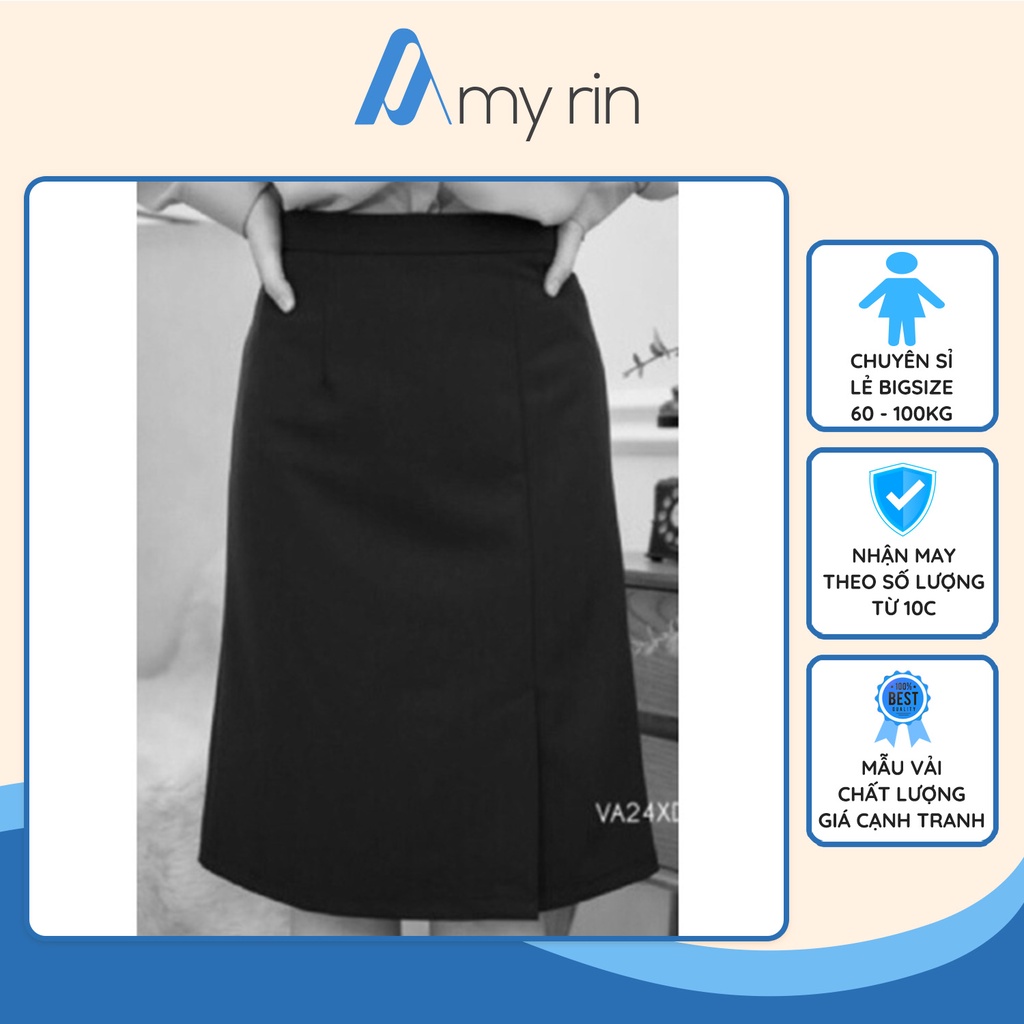 CHÂN VÁY BÚT CHÌ CÔNG SỞ BIGSIZE 60-95kg vải Vintex