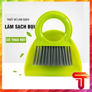 CHỔI QUÉT BAN THỜ BẰNG NHỰA TIỆN LỢI CÓ THAU HÓT