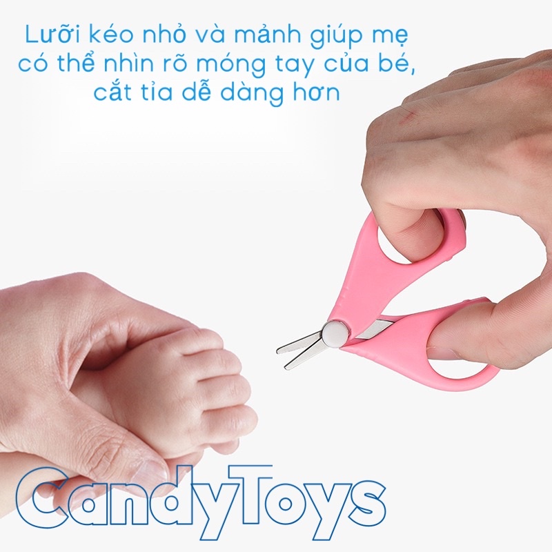 KÉO CẮT MÓNG TAY BẰNG THÉP KHÔNG GỈ AN TOÀN CHO BÉ TỪ SƠ SINH