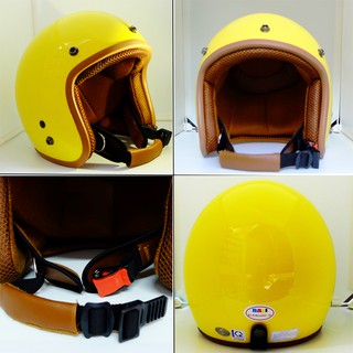 NÓN BẢO HIỂM CHÍNH HÃNG BALI 3 PHẦN 4 ĐẦU ( MÀU VÀNG )