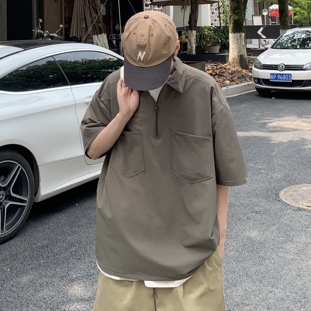 Áo Polo Nam Phong Cách Hàn Quốc Polo Nam Thời Trang Áo Phông Polo Nam Tiếng Nhật áo Thun Có Cổ Nữ From Rộng áo Thun Nam Có Cổ