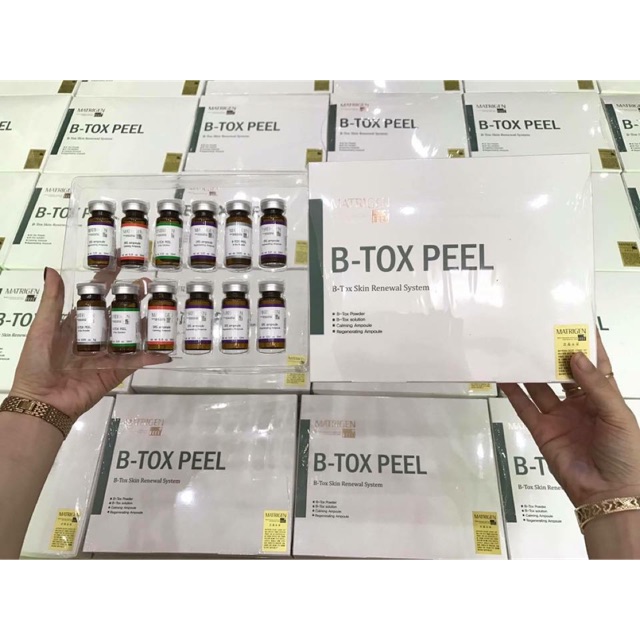 Liệu trình thay da sinh học bằng tảo Silic Matrigen B – TOX PEEL Skin Renewal System