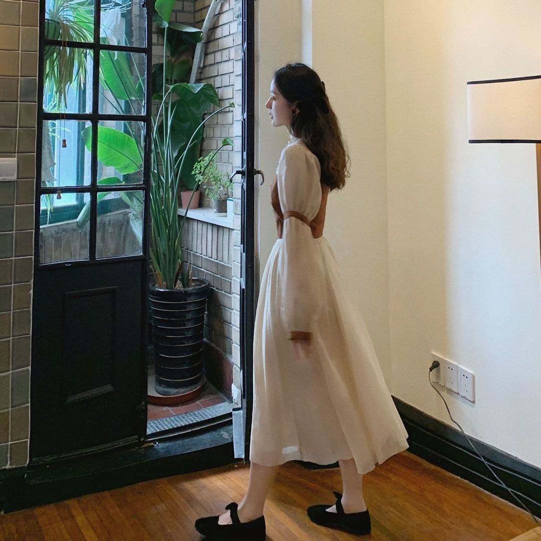 Đầm Maxi Tay Dài Kiểu Pháp Thời Trang Mùa Thu Cho Nữ | BigBuy360 - bigbuy360.vn