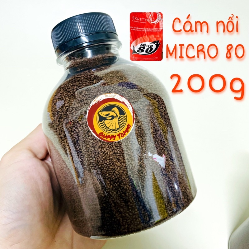 Cám Micro 80 giúp cá khoẻ mạnh mau lớn