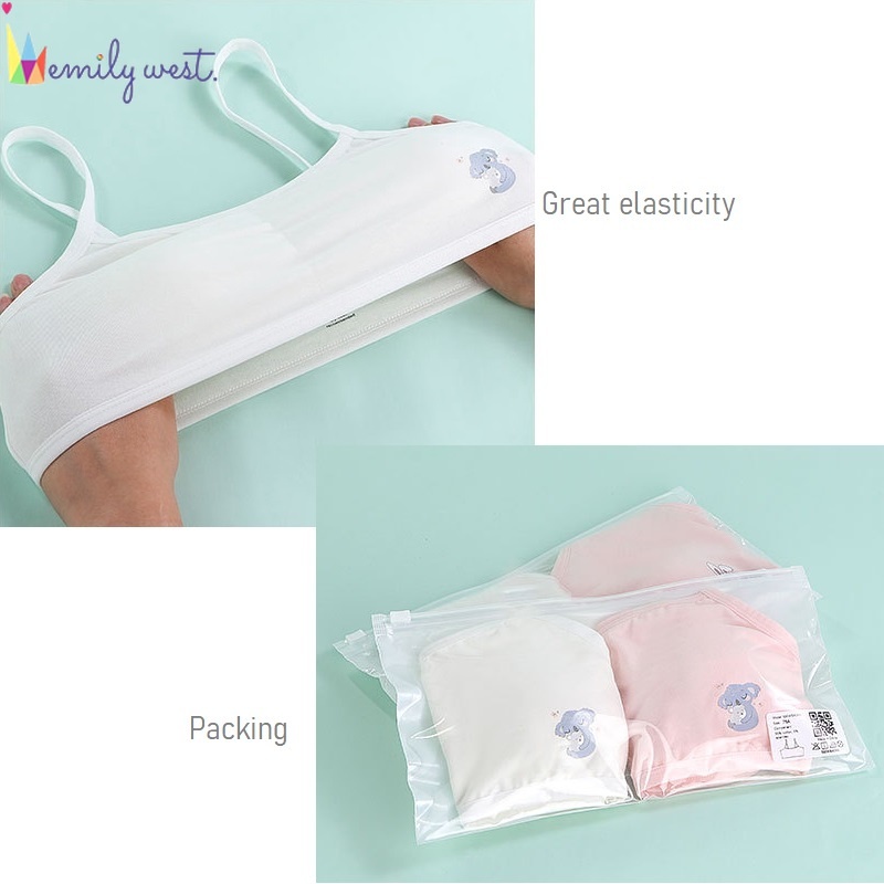 Set 2 Áo Ngực Trọng Lượng Nhẹ Không Có Mút Đệm Dành Cho Bé Gái 8-16 Tuổi