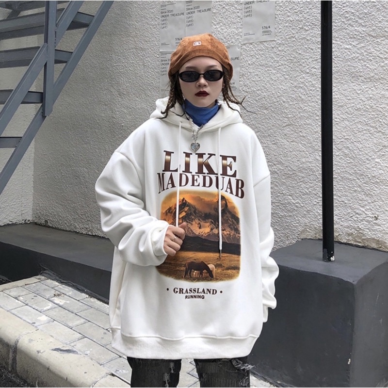 Áo hoodie MADEDUAD chất liệu nỉ bông ấm áp