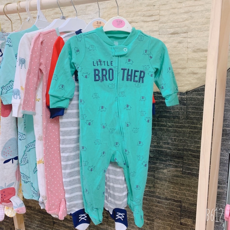 Body sleepsuit cotton dành cho bé từ 3 tháng đến 6 tháng