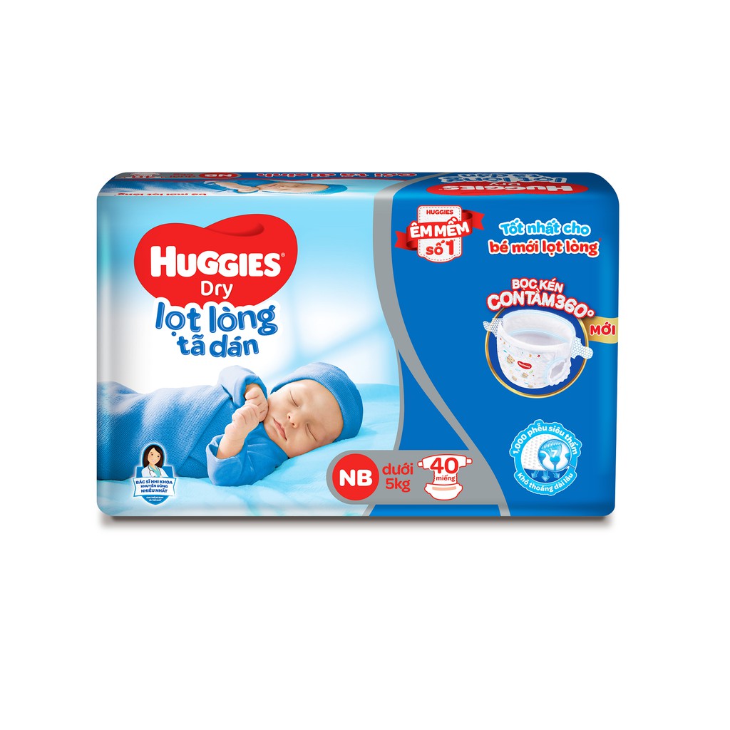  [MKBHUG1011 -30K đơn 499K] Tã Dán Sơ Sinh Huggies S88 Miếng/Gói