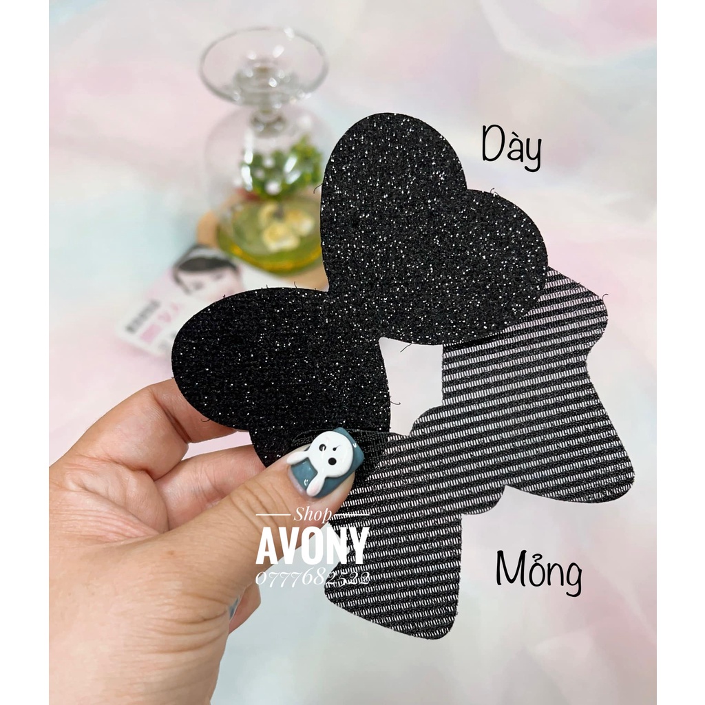 Dán mái - Dán tóc con khi make up  màu đen