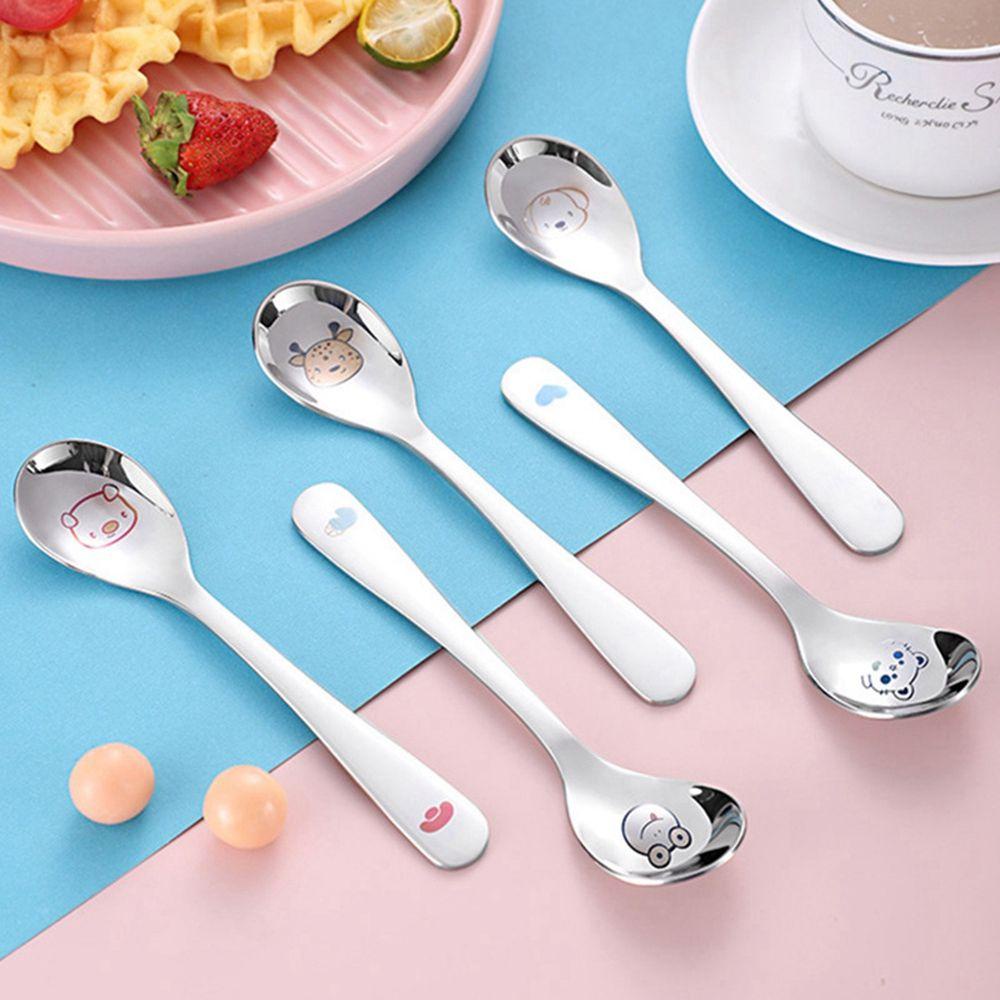 Muỗng Cà Phê Bằng Thép Không Gỉ Thiết Kế Độc Đáo Cho Trẻ Em