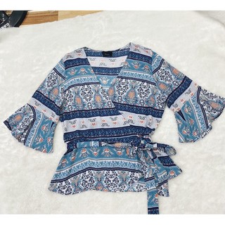 Áo kiểu đắp chéo xk