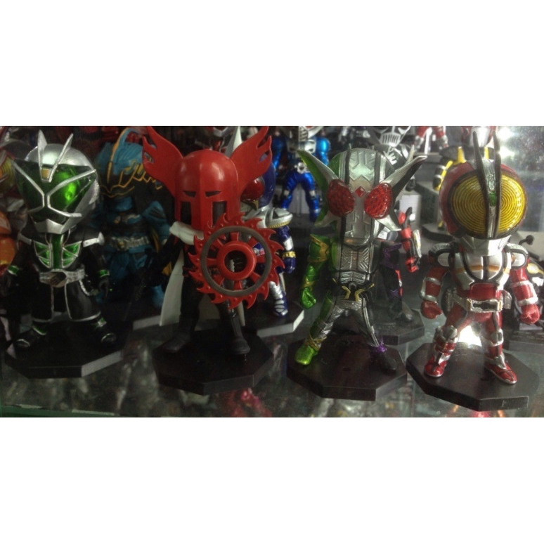 Set 8 Mô Hình Nhân Vật Hoạt Hình Kamen Rider Bằng PVC