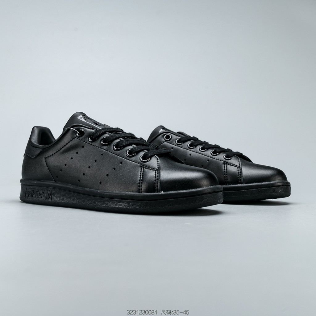 Sale XẢ HẾT Giày thể thao cổ điển Adidas Stan Smith All Black Smith M20327 uy tín 2020 new ^ . < :