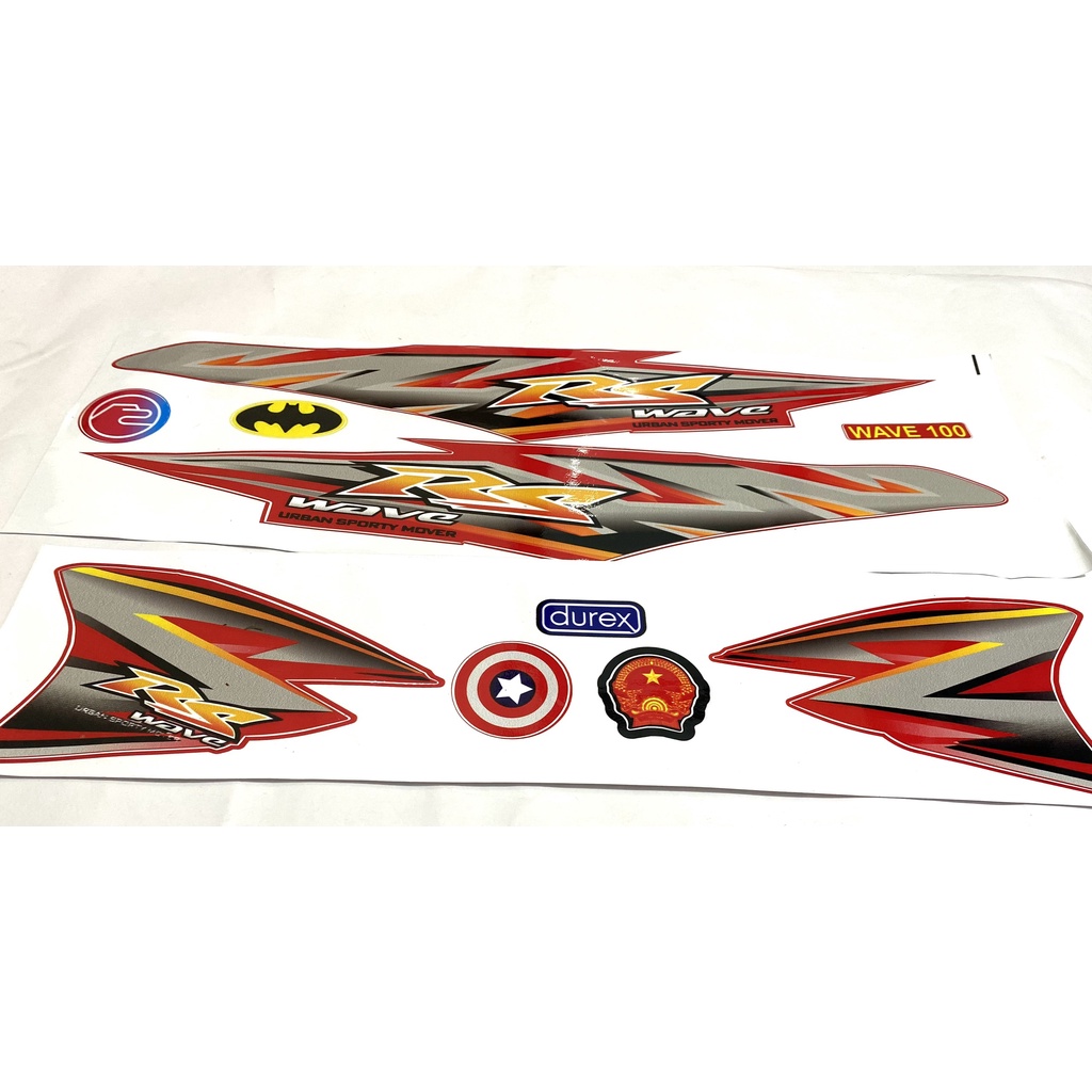 Tem Xe Máy Tem Rs Mẫu Mới Màu Đỏ 50cc - 100cc-110cc Chất Liệu 3 Lớp Cao Cấp