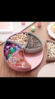 Khay đựng mứt tết bánh kẹo bằng lúa mạch