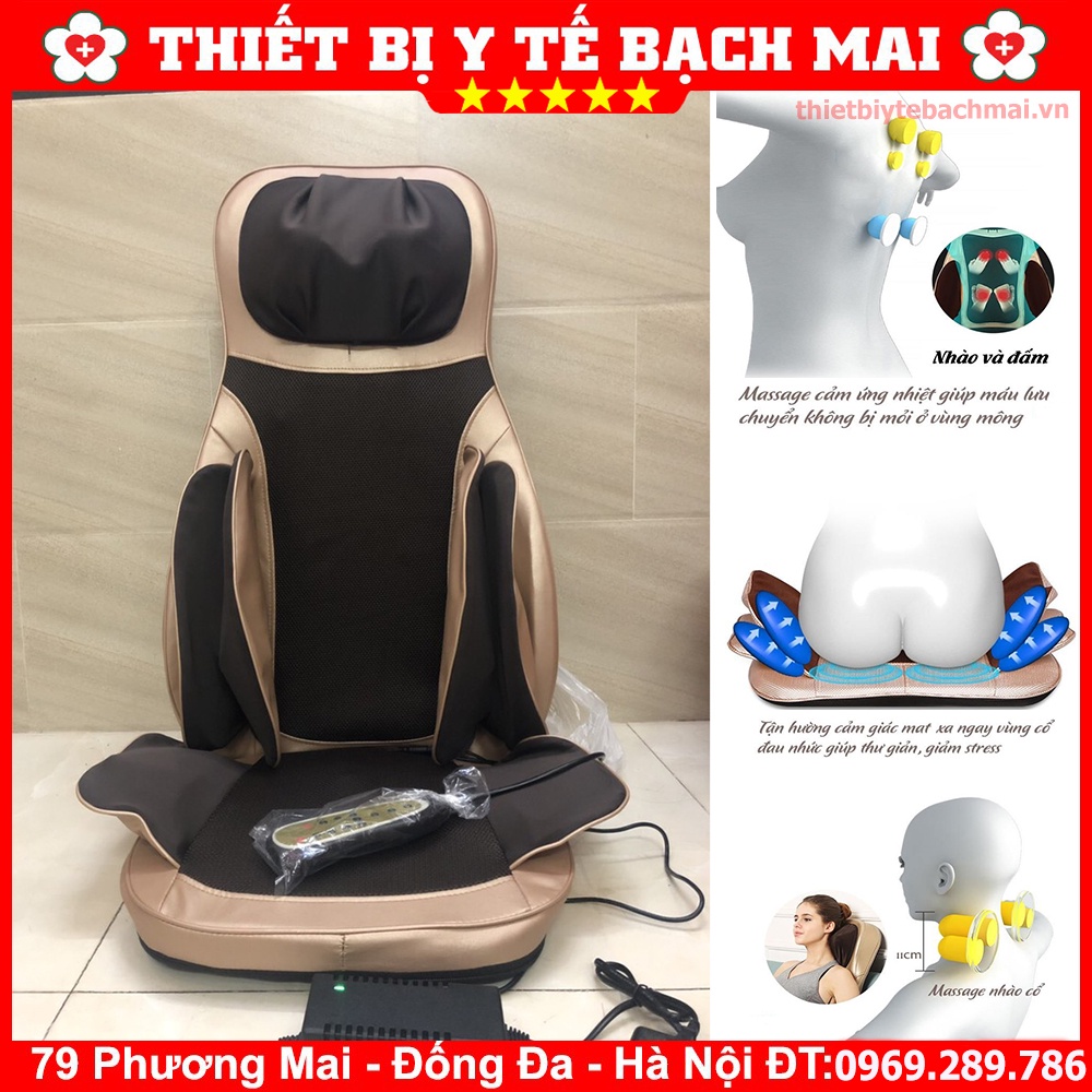 Đệm Massage 6D Nhật Bản - Ôm Toàn Thân - Túi Khí "Kép"