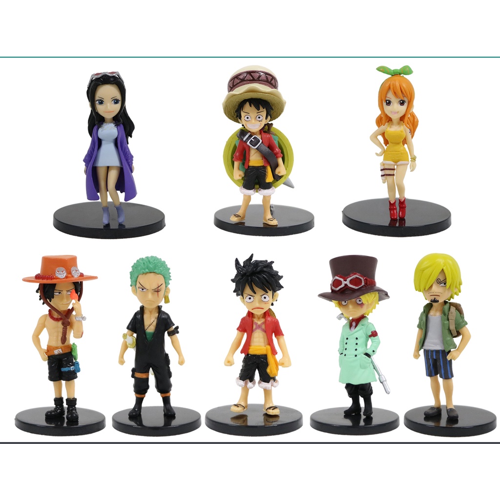 Mô Hình Nhân Vật Luffy Trong One Piece Thiết Kế 8 Kiểu Tùy Chọn Dùng Trang Trí