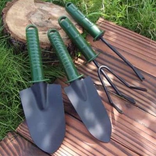 Bộ dụng cụ làm vườn 4 món - thép xanh