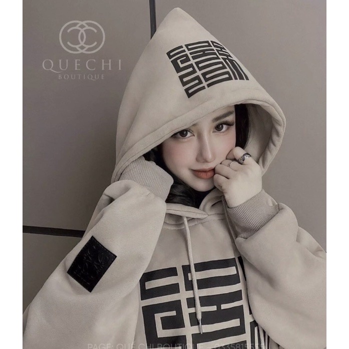 Áo Khoác Hoodie Hoạ Tiết Mê Cung Form Rộng Siêu Hot Unisex