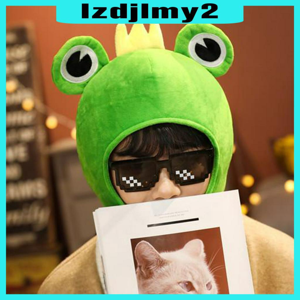 Nón Đội Hóa Trang Ếch Xanh Mắt To Nhồi Bông Dễ Thương Lzdjlmy2