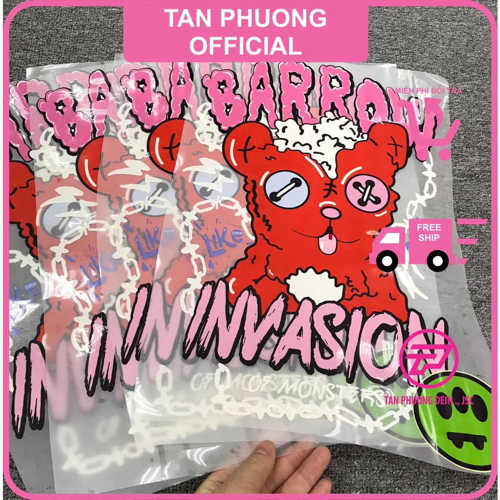 SET 6 Hình ủi nhiệt, phôi ép nhiệt áo thun thời trang Tân Phương