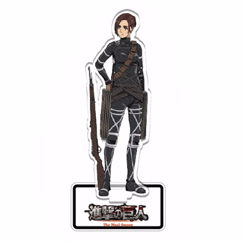 Thẻ đứng hình nhân vật Eren Jaeger Shingeki no Kyojin trong Attack on Titan bằng acrylic làm thủ công trang trí bàn