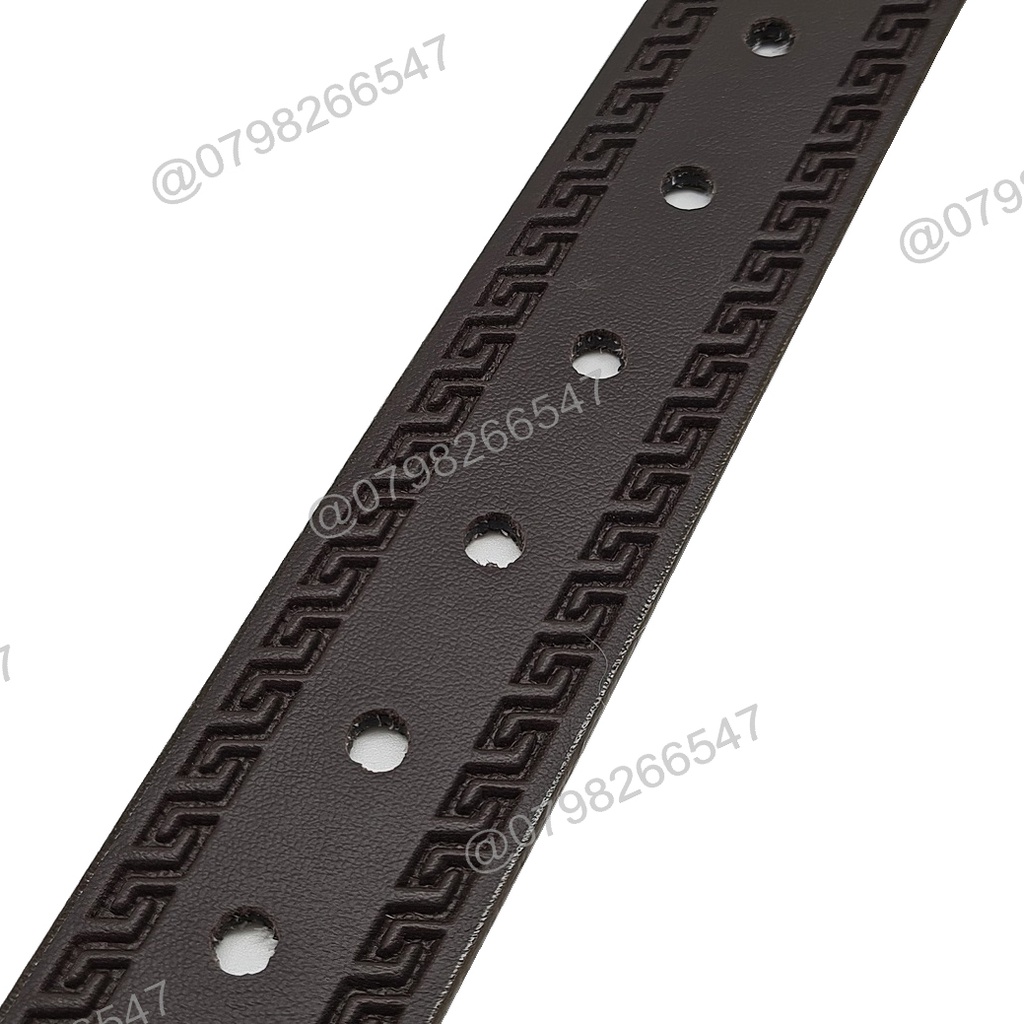 Dây thắt lưng nam giả da PU DHM-221 | Đầu khoá kim thời trang | đục lỗ nguyên dây | Bảo hành 12 tháng