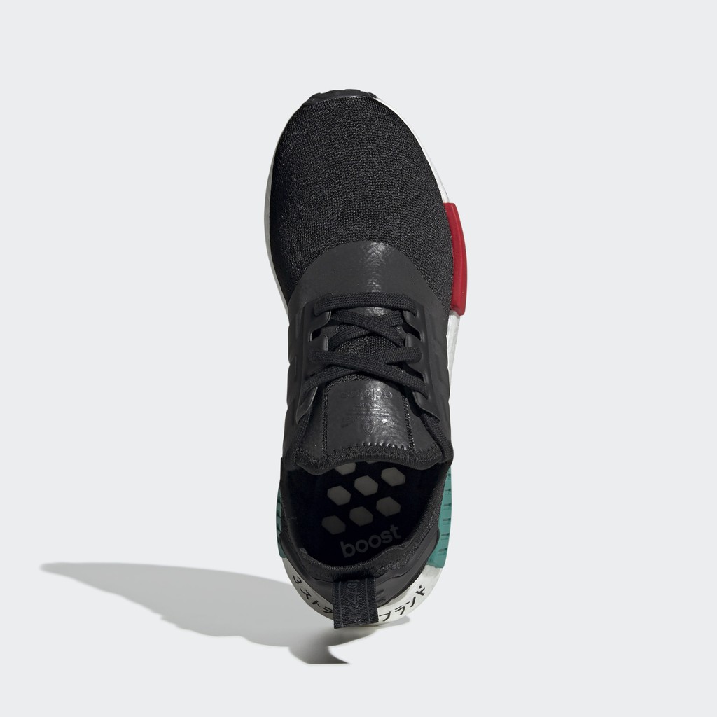 (100% chính hãng Adidas) Giày Adidas NMD R1 “Core Black/Green and Red”